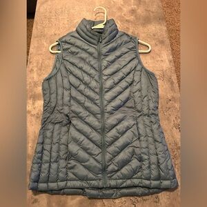 Poly-Filled Vest- Light Blue- Size Small